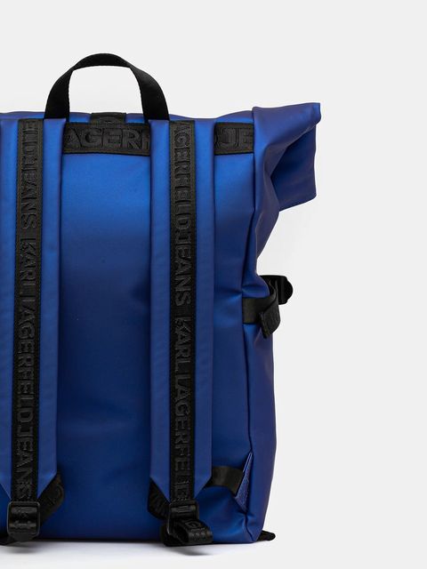 Karl Lagerfeld Jeans plecak kolor niebieski duży gładki A3M30246