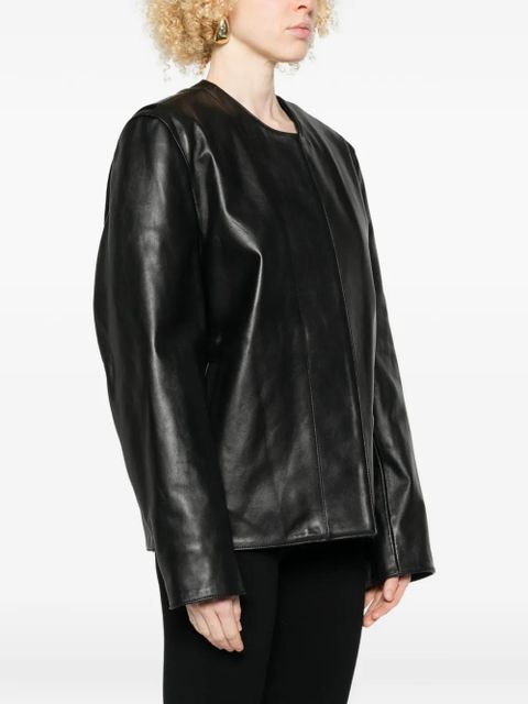 TOTEME collarless pocket jacket - Black