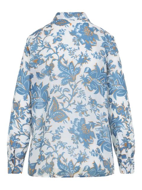 ETRO floral-print buttoned shirt - White