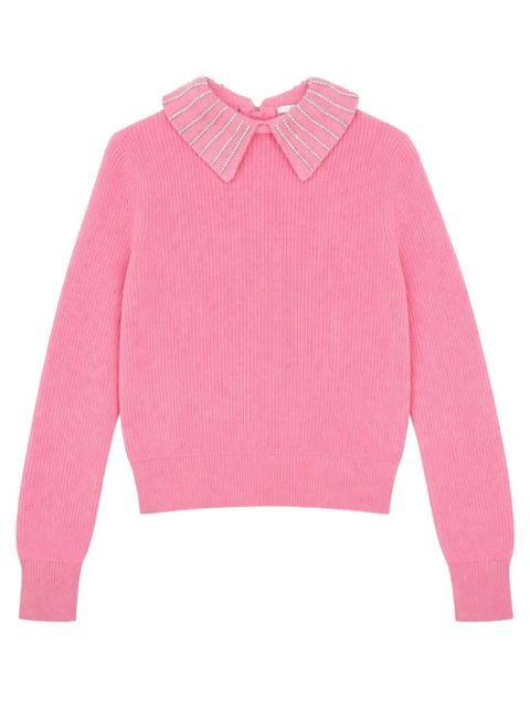 Essentiel Antwerp embellished collared knitwear - Pink - zdjęcie produktu nr 2