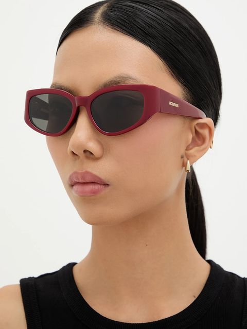 Jacquemus okulary przeciwsłoneczne GALA kolor bordowy JAC5C3SUN