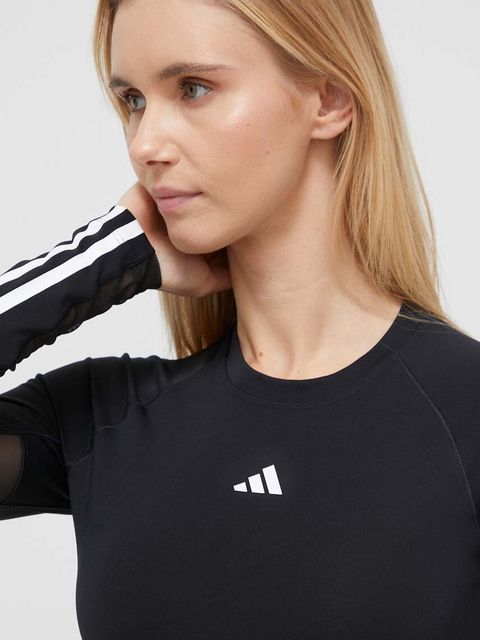 adidas Performance longsleeve treningowy Hyperglam kolor czarny IN6773