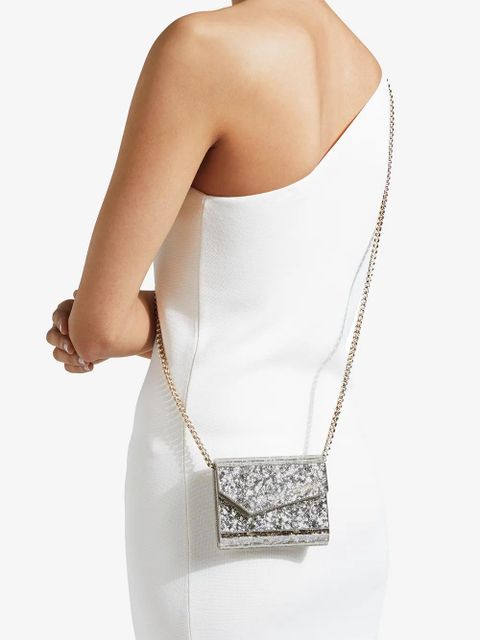 Jimmy Choo mini Candy glitter clutch bag - Grey - zdjęcie produktu nr 2