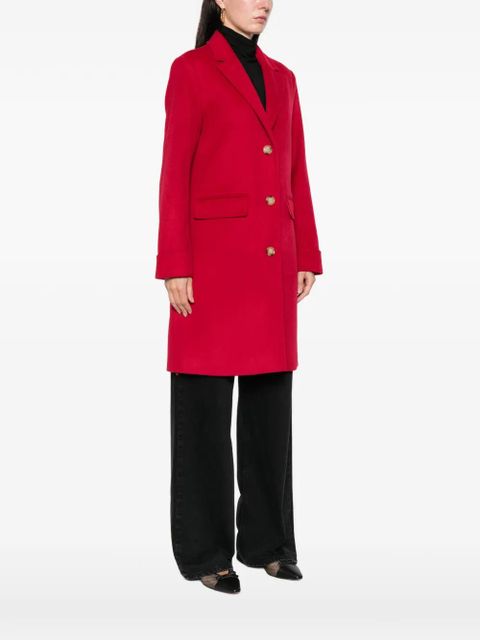 Lauren Ralph Lauren button-pocket coat - Red
