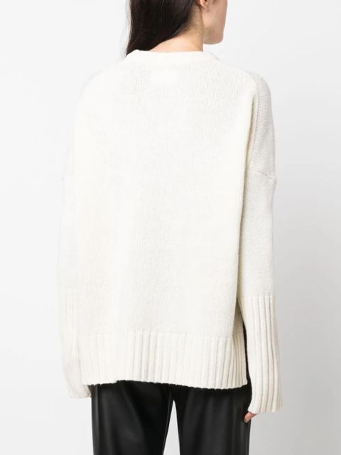Zadig&Voltaire Malta Amour wool jumper - White