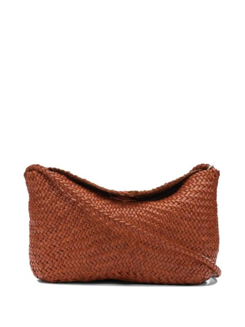 DRAGON DIFFUSION woven leather shoulder bag - Brown