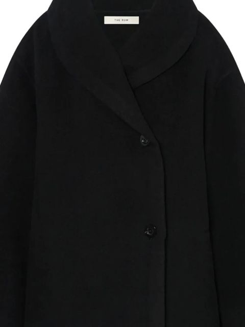 The Row double-breasted coat - Black