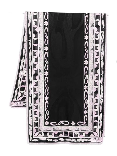 PUCCI patterned scarf - Black
