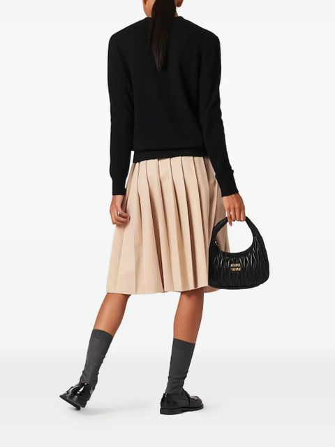 Miu Miu wool and cashmere sweater - Black