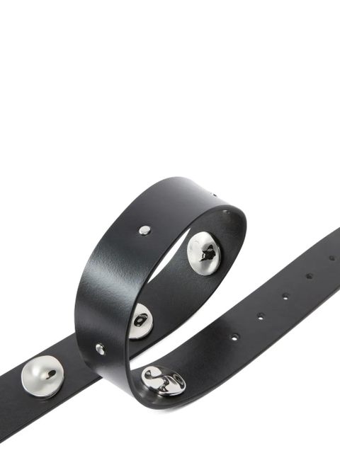 PINKO metallic-buckle studded belt - Black - zdjęcie produktu nr 2