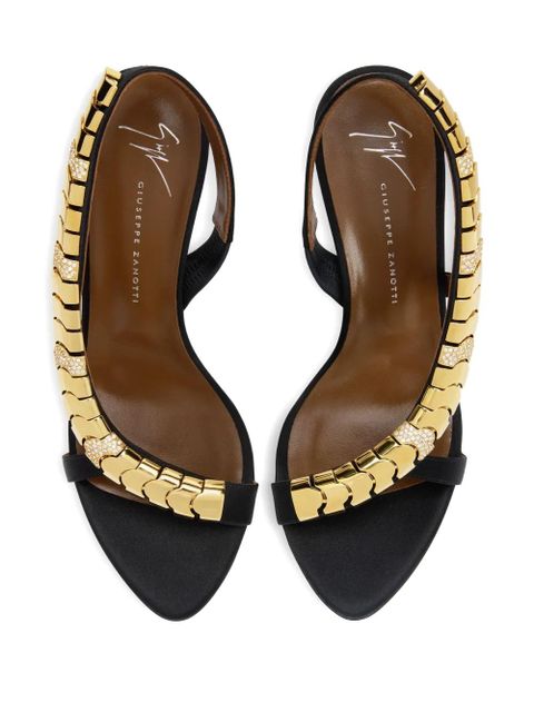 Giuseppe Zanotti 90mm Gz Dafne rhinestones-embellished sandals - Black