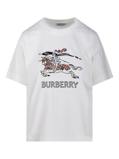 Burberry embroidered graphic T-shirt - White - zdjęcie produktu nr 1