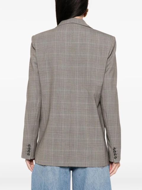 Maje plaid button blazer - Grey