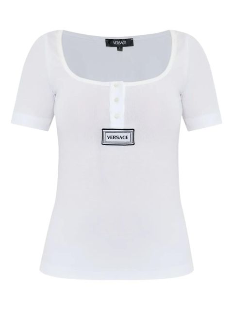 Versace logo-appliqué T-shirt - White - zdjęcie produktu nr 1