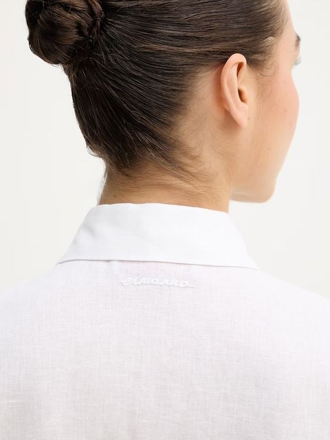 Ermanno Firenze koszula z dodatkiem lnu