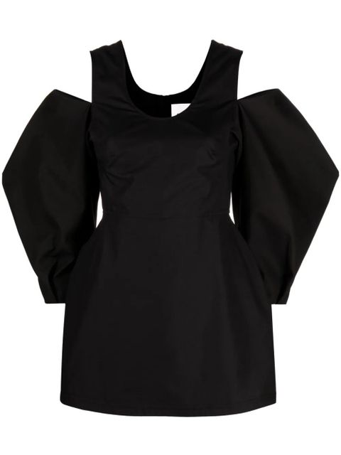 Jil Sander cold-shoulder blouse - Black - zdjęcie produktu nr 1