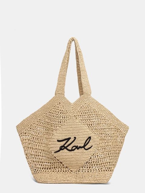 Karl Lagerfeld torebka tote damska pleciona K/SIGNATURE - zdjęcie produktu nr 1
