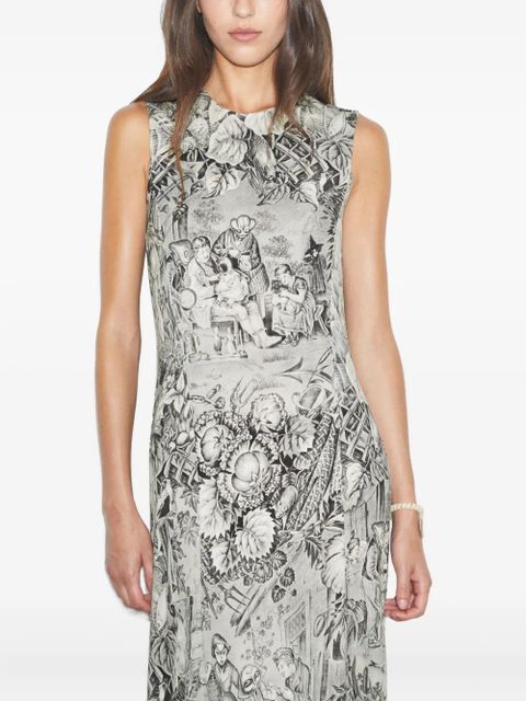 Tory Burch sleeveless print maxi day dress - Grey - zdjęcie produktu nr 2