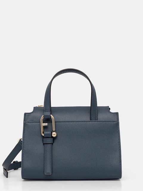 Furla torebka skórzana kolor niebieski WB01337.BX2045.GU000 - zdjęcie produktu nr 1