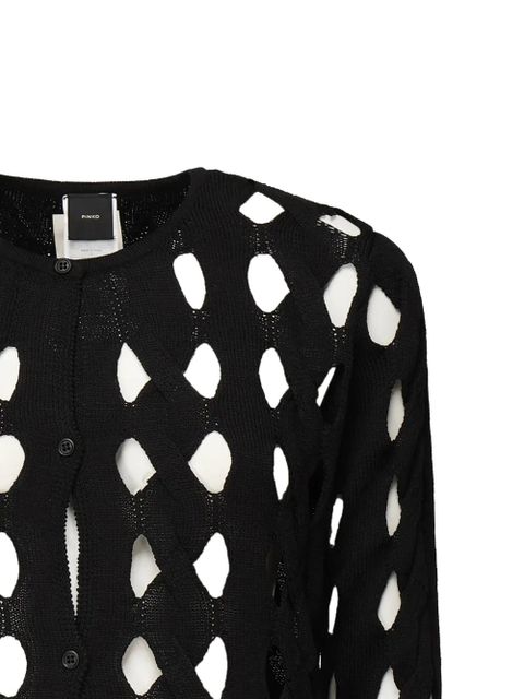 PINKO open-knit cardigan - Black