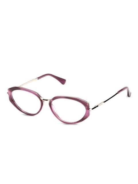 Max Mara Eyewear striped geometric frames - Purple - zdjęcie produktu nr 1