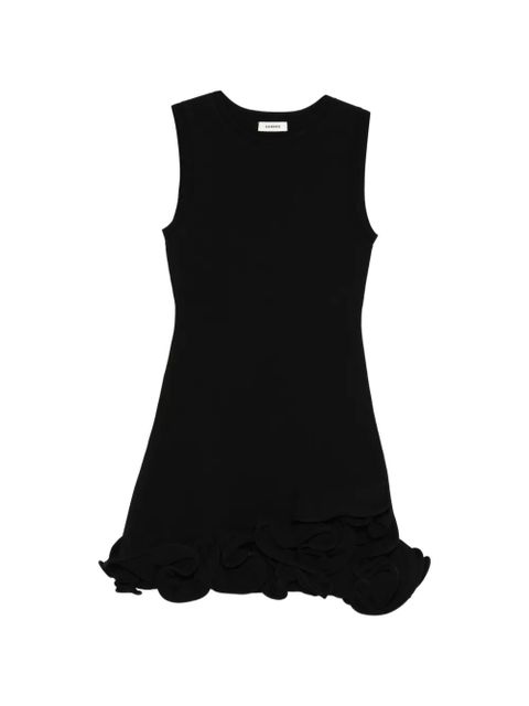 SANDRO ruffle knitted mini dress - Black - zdjęcie produktu nr 1