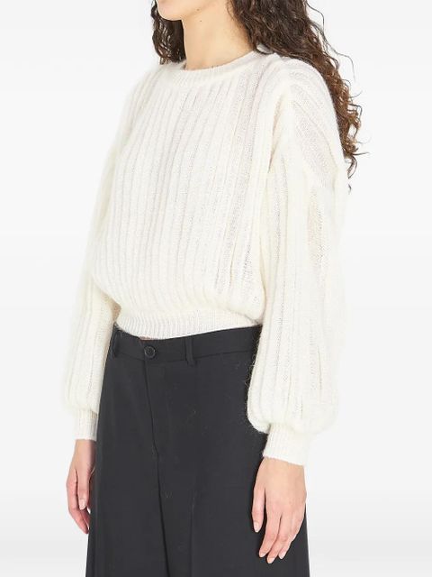 LOEWE balloon-sleeve sweater - Neutrals