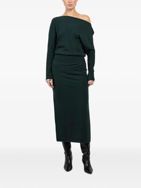 Simkhai off-shoulder midi dress - Green - zdjęcie produktu nr 2