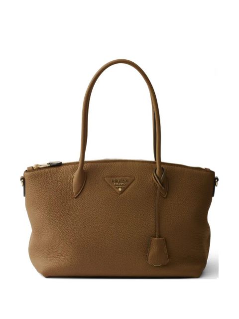Prada large logo-detail tote bag - Brown - zdjęcie produktu nr 1