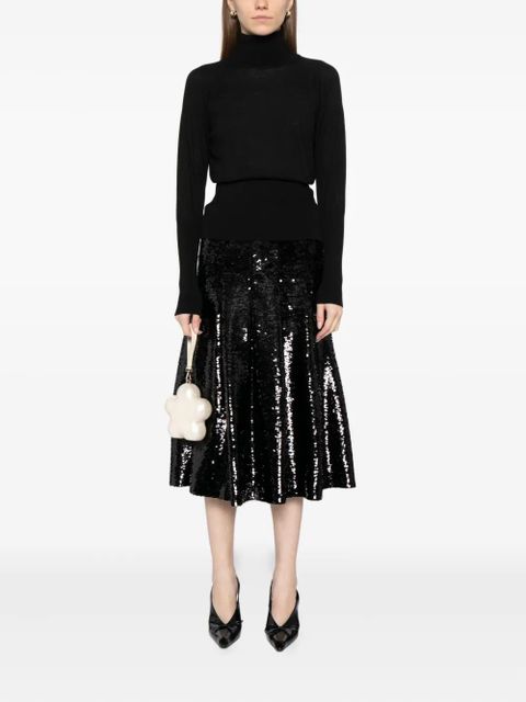 Simone Rocha fitted high-neck top - Black