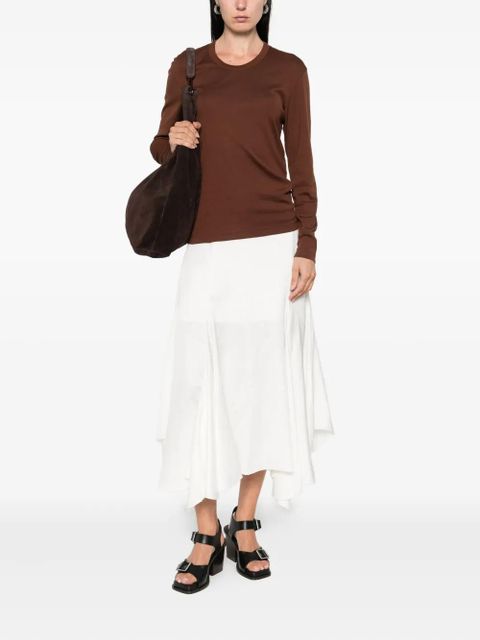 LEMAIRE long-sleeve cotton T-shirt - Brown - zdjęcie produktu nr 2