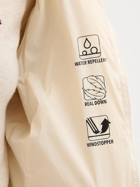 Bomboogie kurtka puchowa kolor beżowy zimowa JW9142TTMF5