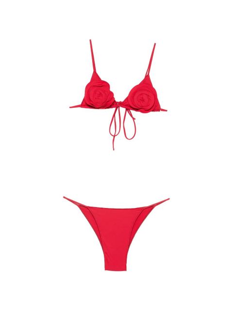 La Reveche Sanya floral-appliqué bikini - Red - zdjęcie produktu nr 1