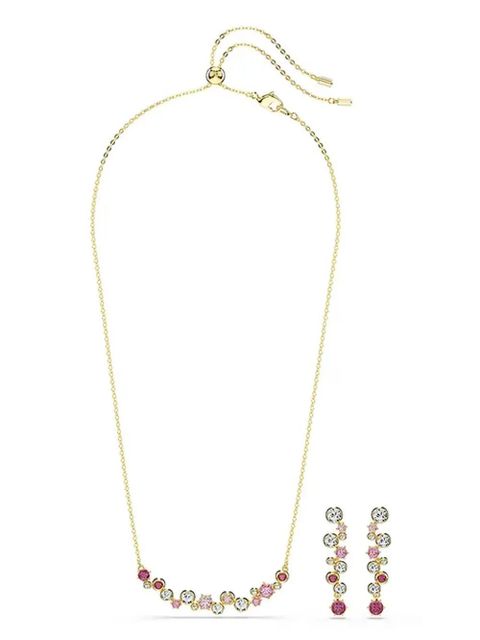 Swarovski Constella gold-tone crystal necklace set - zdjęcie produktu nr 1