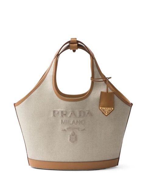Prada medium logo-print tote bag - Neutrals - zdjęcie produktu nr 1