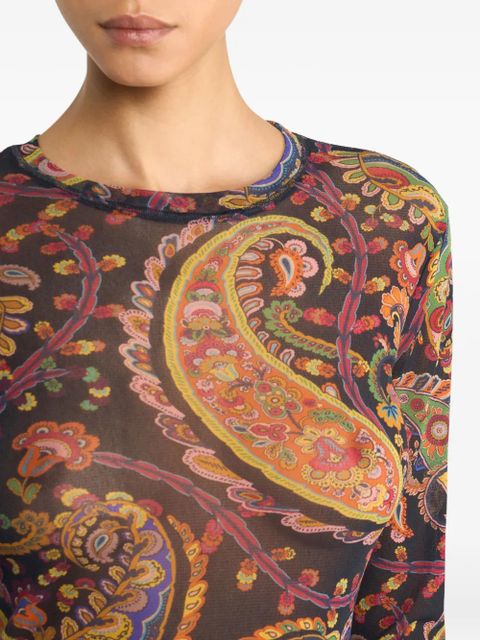 ETRO paisley-pattern top - Blue