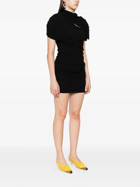 Jacquemus The Castagna draped minidress - Black
