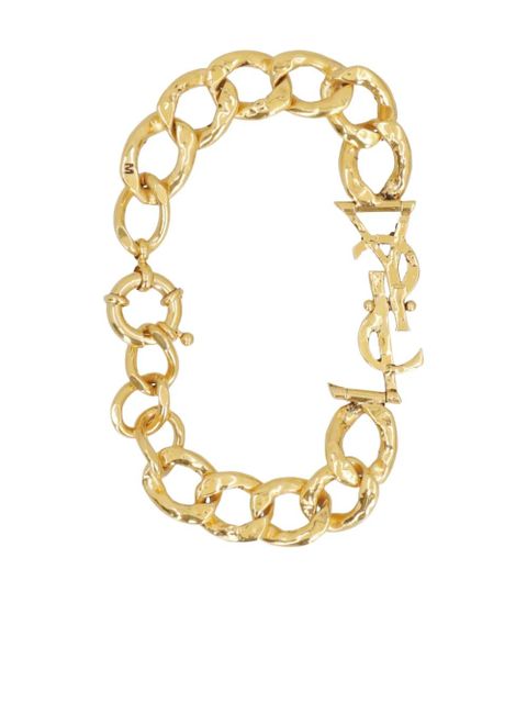 Saint Laurent Cassandre chain bracelet - Gold