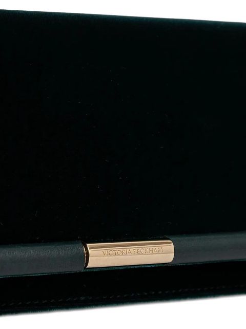 Victoria Beckham velvet clutch bag - Green