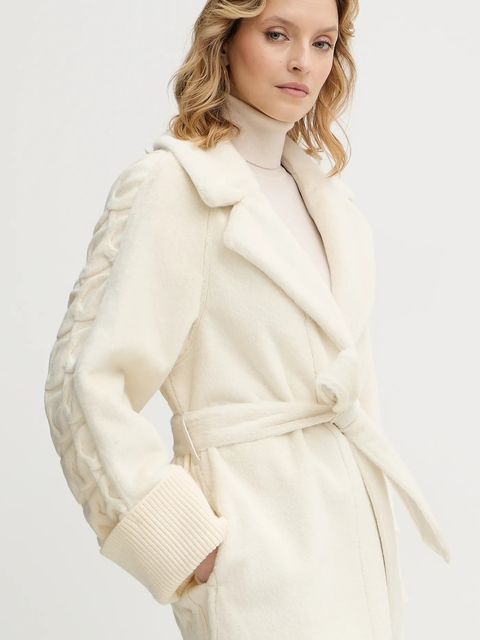 Guess płaszcz LUCREZIA kolor beżowy W5BL63 W4200