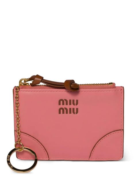 Miu Miu logo leather wallet - Pink - zdjęcie produktu nr 2