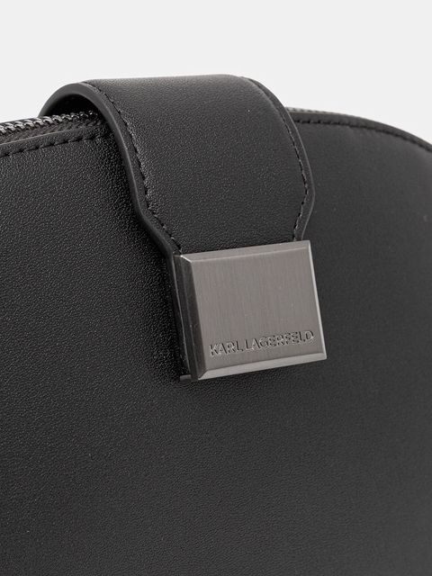 Karl Lagerfeld torebka skórzana K/TRUNK kolor czarny B1W30124