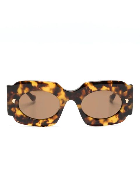 Nanushka Cathi oversize-frame sunglasses - Brown - zdjęcie produktu nr 1
