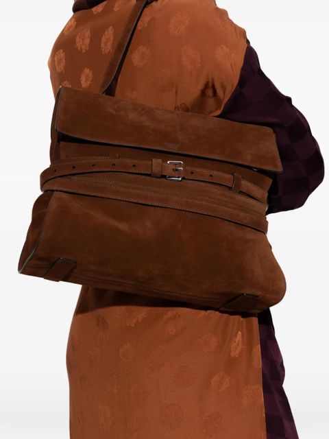 Moschino belted top-handle tote bag - Brown - zdjęcie produktu nr 2