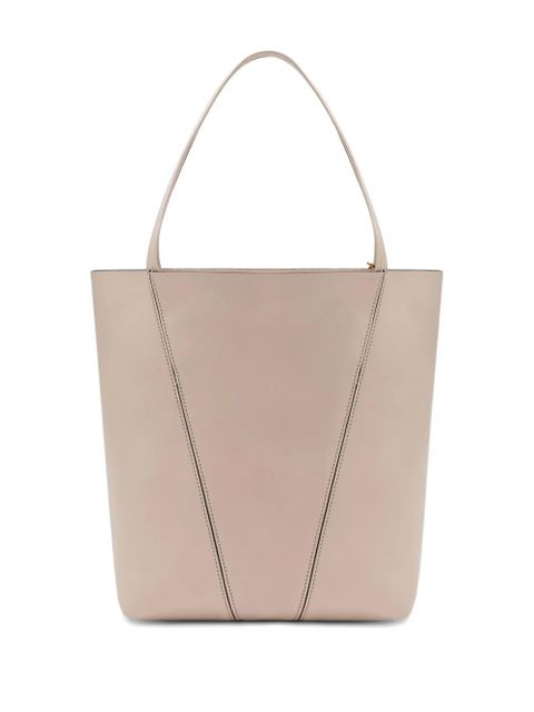Chloé Spin leather tote bag - Neutrals