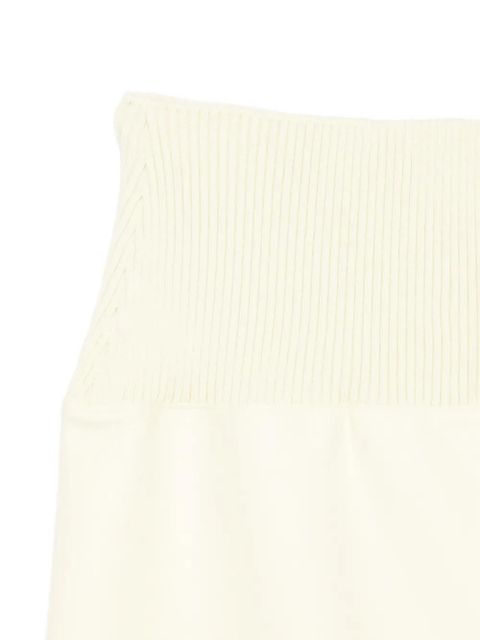 Jil Sander ribbed midi skirt - Yellow