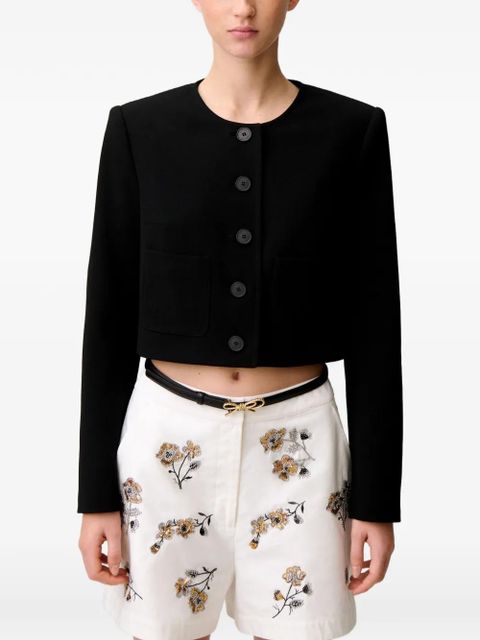 Claudie Pierlot button front blazer - Black