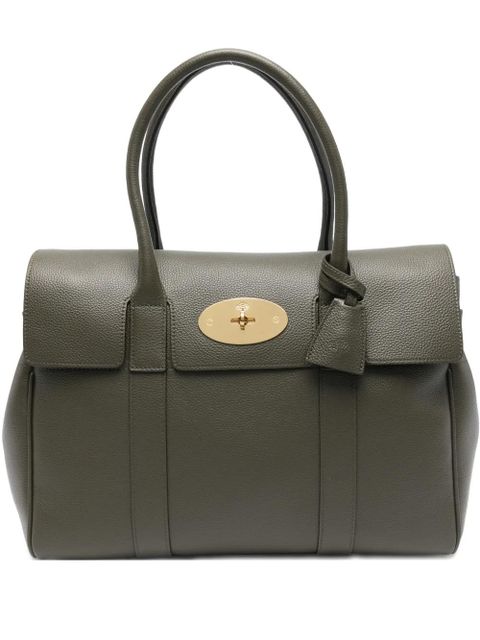 Mulberry Bayswater flap-top leather tote bag - Green - zdjęcie produktu nr 1