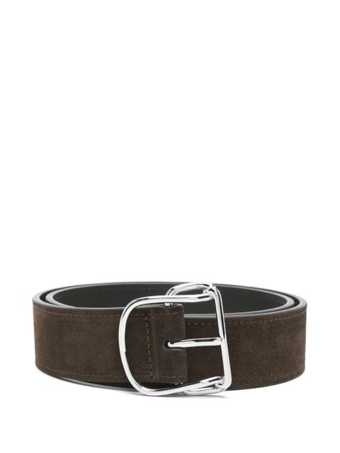 TOTEME swirl suede belt - Brown - zdjęcie produktu nr 1