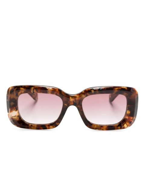 Chloé Eyewear Gayia rectangle-frame sunglasses - Brown - zdjęcie produktu nr 1